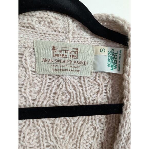 Aran Ireland Long Button Cardigan 100% Merino Wool Womens Size: S - Picture 2 of 9